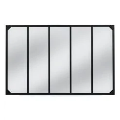 Miroir Verrière 5 Bandes Design Industriel 140x90 Cm