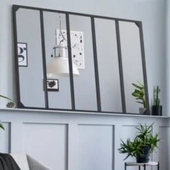 Miroir Verrière 5 Bandes Design Industriel 140x90 Cm -ATMOSPHERA || VIDAXL || Safavieh Soldes 98066059 3