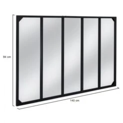 Miroir Verrière 5 Bandes Design Industriel 140x90 Cm -ATMOSPHERA || VIDAXL || Safavieh Soldes 98066059 4