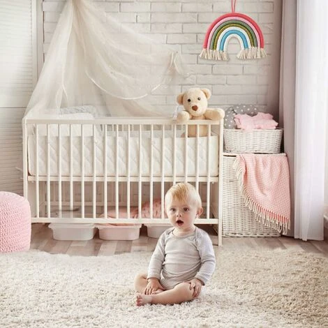 Décoration Arc-en-ciel En Macramé, Tapisserie Artisanale Bohomienne Tenture Murale Décoration D'anniversaire Pour Enfants, Macramé De 7 Cordons Tressés Décoration Murale Chambre D'enfants (1) 7 Décoration Arc-en-ciel En Macramé, Tapisserie Artisanale Bohomienne Tenture Murale Décoration D'anniversaire Pour Enfants, Macramé De 7 Cordons Tressés Décoration Murale Chambre D'enfants (1) – Image 5