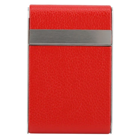 Tenez 20 Cigarettes En Acier Inoxydable Fumeur Femmes étui à Cigarettes (rouge) 5 Tenez 20 Cigarettes En Acier Inoxydable Fumeur Femmes étui à Cigarettes (rouge) – Image 3