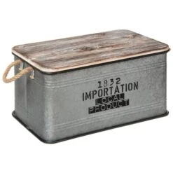 Malle Métal Bois Zinc X 3 - Atmosphera Créateur D'intérieur 10 Malle Métal Bois Zinc X 3 - Atmosphera Créateur D'intérieur -ATMOSPHERA || VIDAXL || Safavieh Soldes 98554516 4