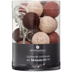 Guirlande LED à Pile Land - 16 Boules - L255 Cm - Atmosphera Créateur D'intérieur -ATMOSPHERA || VIDAXL || Safavieh Soldes 98556698 3