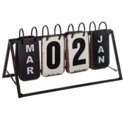 Calendrier Métal Vintage - Atmosphera Créateur D'intérieur