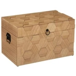 Malle En Bois Arty X 3 - Atmosphera Créateur D'intérieur -ATMOSPHERA || VIDAXL || Safavieh Soldes 98558836 3