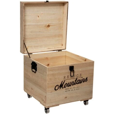 Malle Carre Bois Wild X 3 - Atmosphera Créateur D'intérieur 5 Malle Carre Bois Wild X 3 - Atmosphera Créateur D'intérieur – Image 3