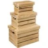 3 Boîtes De Rangement Cagette En Bois - 5 Five Simply Smart 1 3 Boîtes De Rangement Cagette En Bois - 5 Five Simply Smart -ATMOSPHERA || VIDAXL || Safavieh Soldes 98559398 1