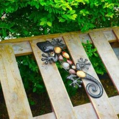 Métal Gecko Décoration Murale Extérieure Lézard Jardin Art Décorations Suspendues Pour Patio Ou Clôture, 18 Pouces De Long 8 Métal Gecko Décoration Murale Extérieure Lézard Jardin Art Décorations Suspendues Pour Patio Ou Clôture, 18 Pouces De Long -ATMOSPHERA || VIDAXL || Safavieh Soldes 98863661 3