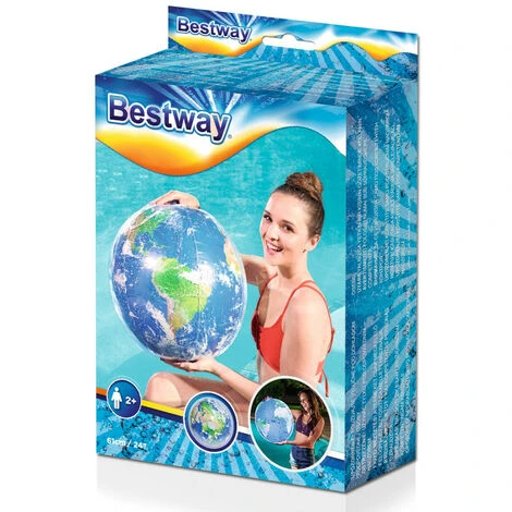 BESTWAY Ballon Globe Avec éclairage 61 Cm 4 BESTWAY Ballon Globe Avec éclairage 61 Cm – Image 2