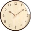 Horloge Murale Bois Naturel Massif Horloge Bois 12 Pouces Mouvement Silencieux Sans Bruit Tic-Tac Pendule Murale Style Moderne Simple Salon Chambre Cuisine -ATMOSPHERA || VIDAXL || Safavieh Soldes 99451482 1