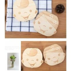 LECHUANG Boîte De Rangement Pour Les Enfants Et Les Filles, Boîte à Dents De Lait, Boîte De Rangement En Bois, Boîte De Rangement Pour Bébé (fille) 11 LECHUANG Boîte De Rangement Pour Les Enfants Et Les Filles, Boîte à Dents De Lait, Boîte De Rangement En Bois, Boîte De Rangement Pour Bébé (fille) -ATMOSPHERA || VIDAXL || Safavieh Soldes 99597703 5