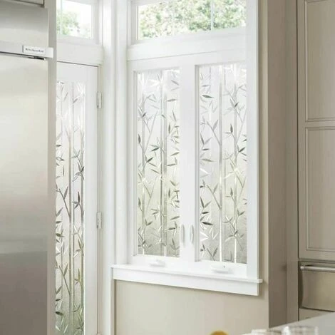 KOMIRO Film Intimité Pour Vitre Statique Décoratif Film Adhésif Fenêtre Vitrage Autocollant 60 Cm × 200 Cm Motif 5 KOMIRO Film Intimité Pour Vitre Statique Décoratif Film Adhésif Fenêtre Vitrage Autocollant 60 Cm × 200 Cm Motif – Image 3